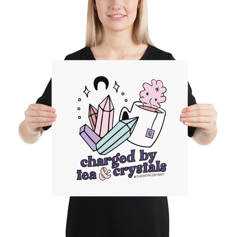 Tea & Crystals Poster