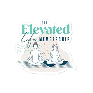 The Elevated Life Yoga Sticker
