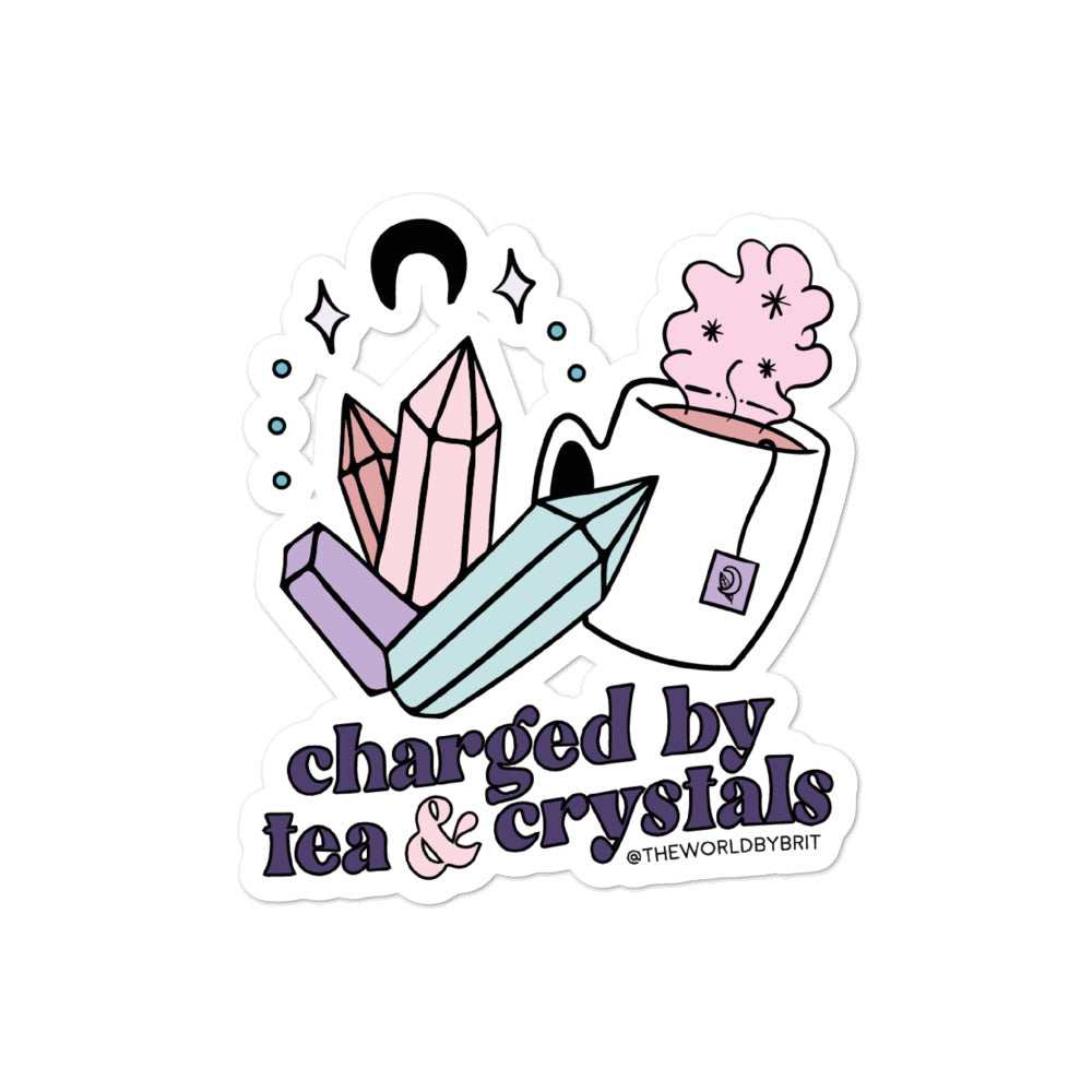 Tea & Crystals Sticker