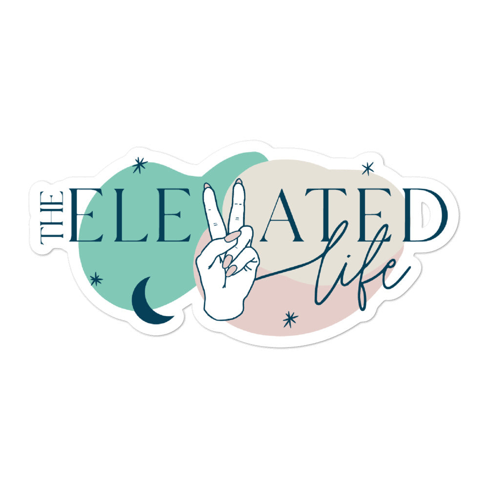 The Elevated Life Peace Sticker
