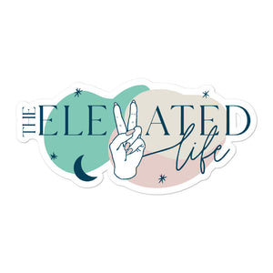 The Elevated Life Peace Sticker